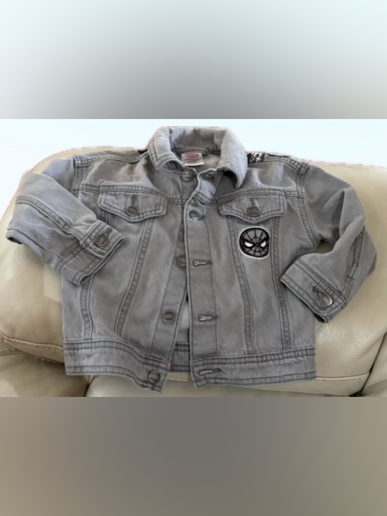 Marvel Other - Marvel Kids' Gray Jean Jacket with Spider Emblem